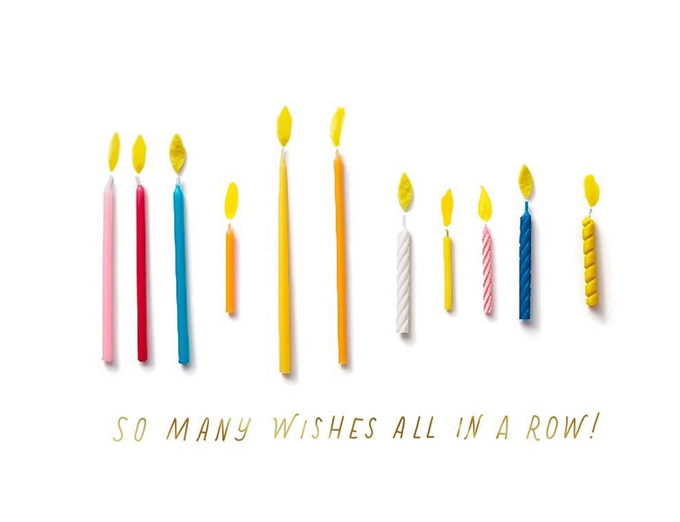 Candles So Many Wishes Birthday Card