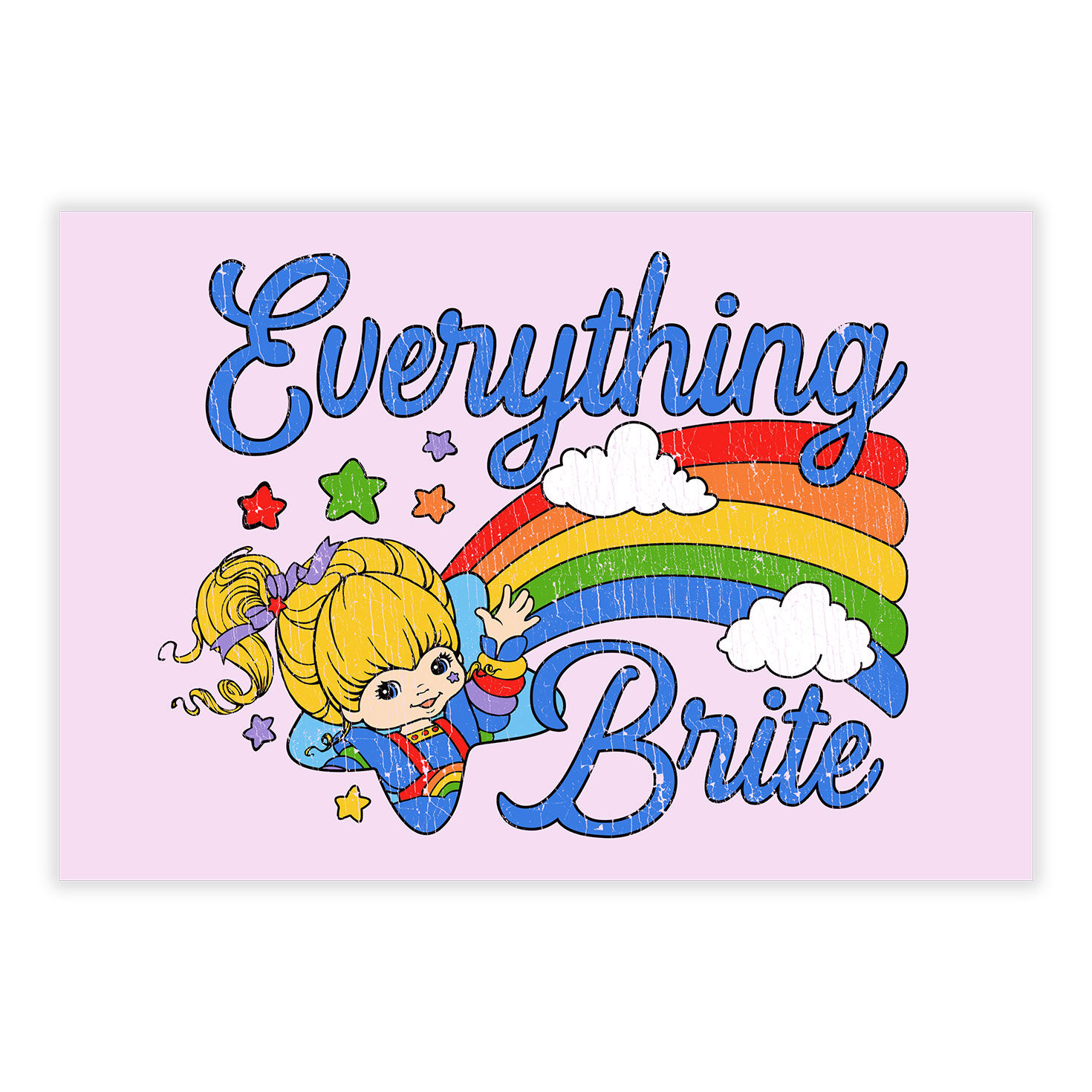 Rainbow Brite Drawing Personalized Card front image number 8