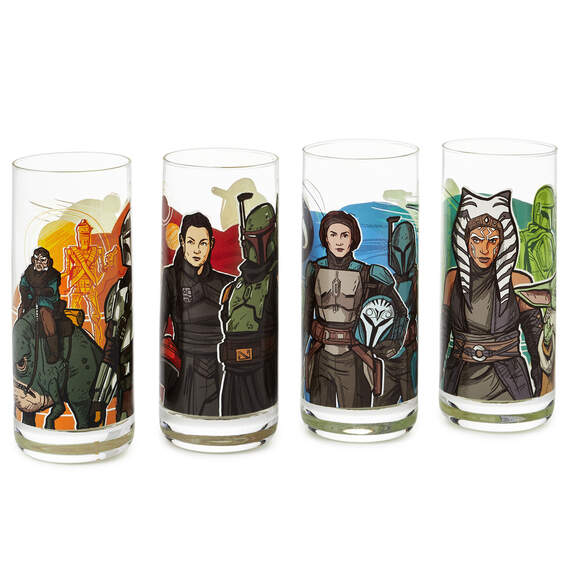 Star Wars: The Mandalorian™ Drinking Glasses, Set of 4