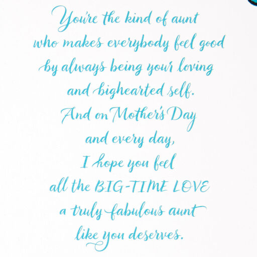 Big-Time Love Mother's Day Card for Aunt, 