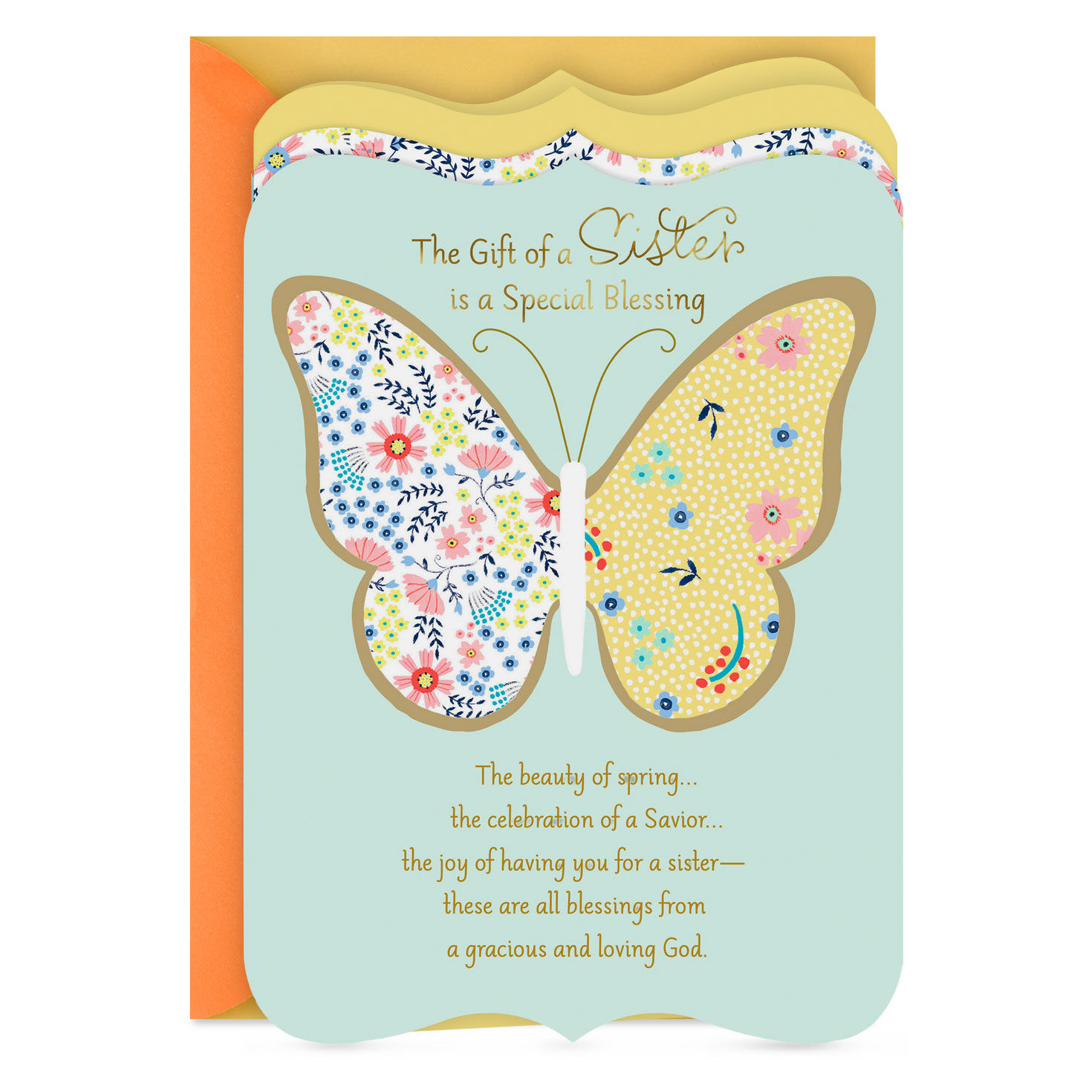 You Are A Blessing Religious Easter Card for Sister