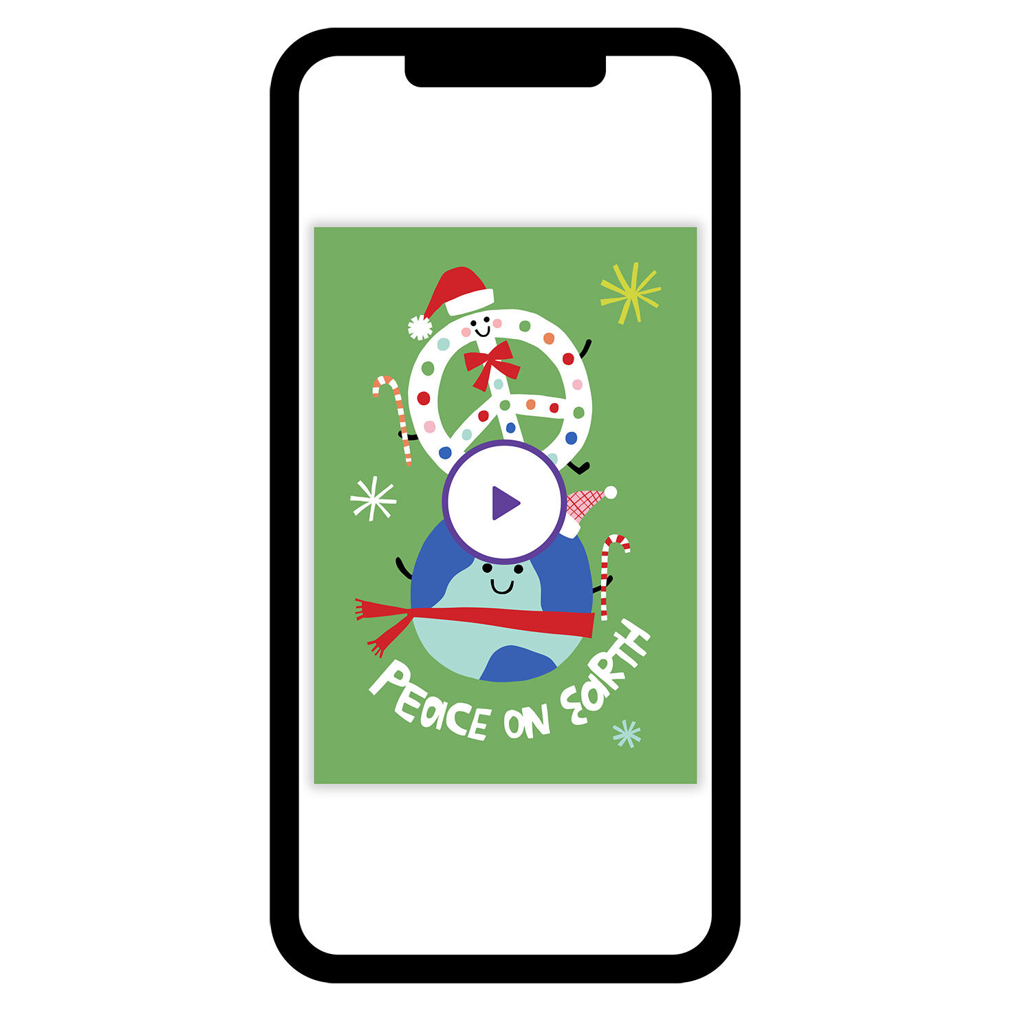 Fun Peace on Earth Holiday eCard, , large image number 1