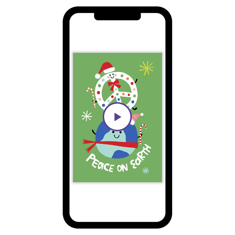 Fun Peace on Earth Holiday eCard