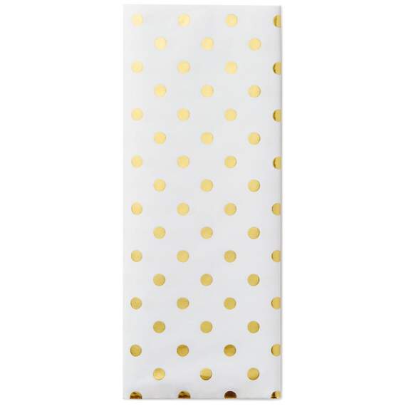 Gold Dots Tissue Paper, 4 Sheets, , large image number 1