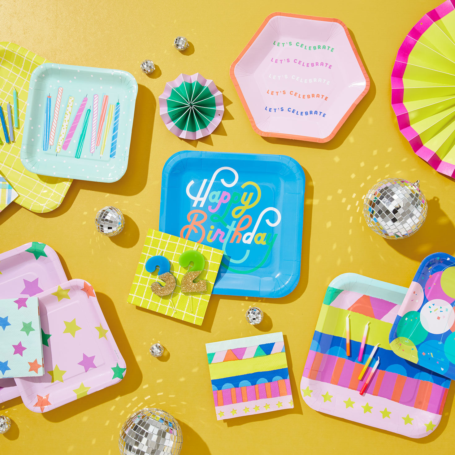 "Let's Celebrate" Dessert Plates, Pack of 8, , large image number 2