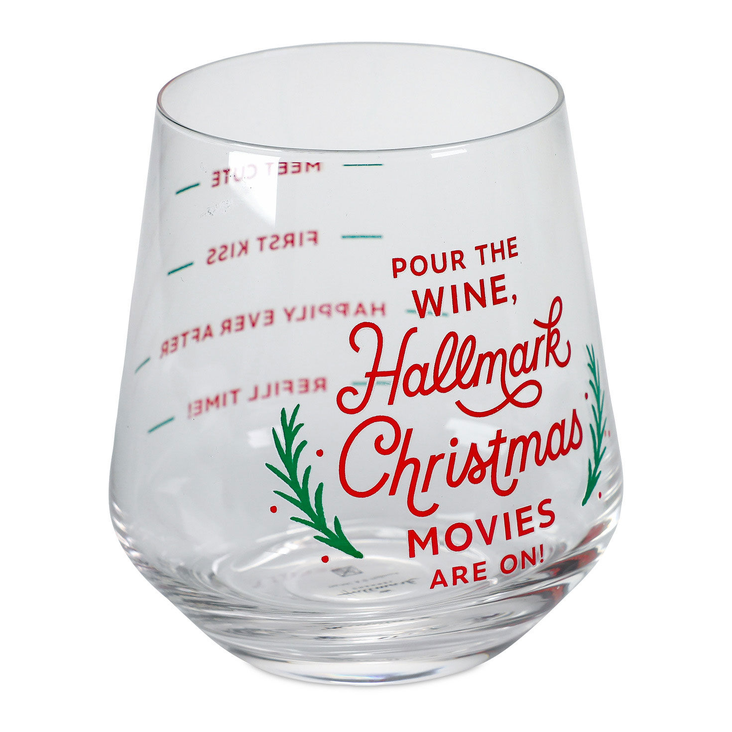 Hallmark Channel Movie Pours Stemless Wine Glass, 16.5 oz. for only USD 19.99 | Hallmark