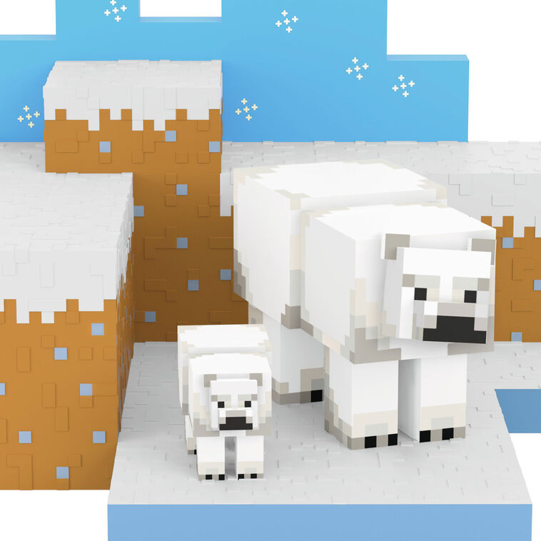Minecraft Polar Bears Keepsake Ornament closeup view image number 4