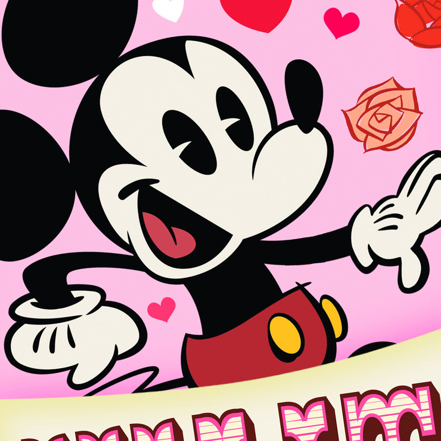 Disney Mickey Mouse and Friends Funny Pop-Up Valentine Card Front Detail image number 8