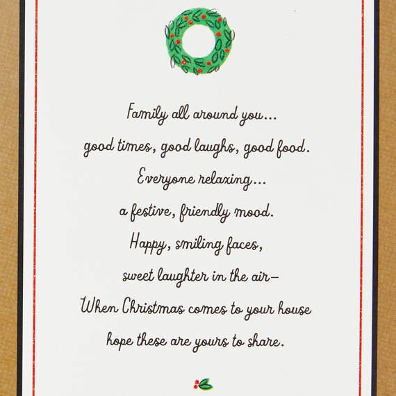 Good Times, Good Laughs, Good Food Christmas Card, , large image number 2