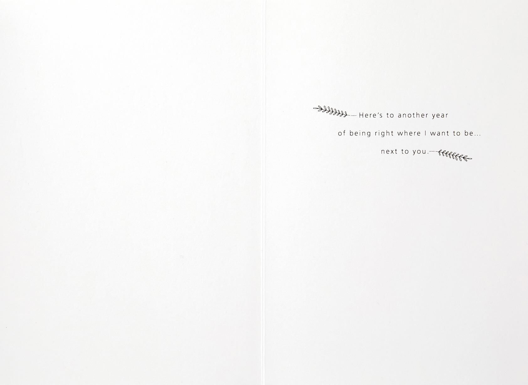 Next to You Anniversary Card