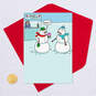 Snowman Eating a Snow Cone Funny Christmas Card, , large image number 5
