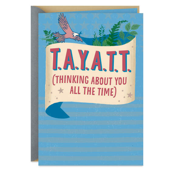 Thinking About You All the Time Military Love Card