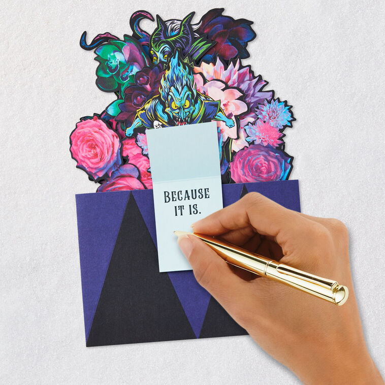 Disney Villains Floral Bouquet Pop-Up Card, , large image number 8