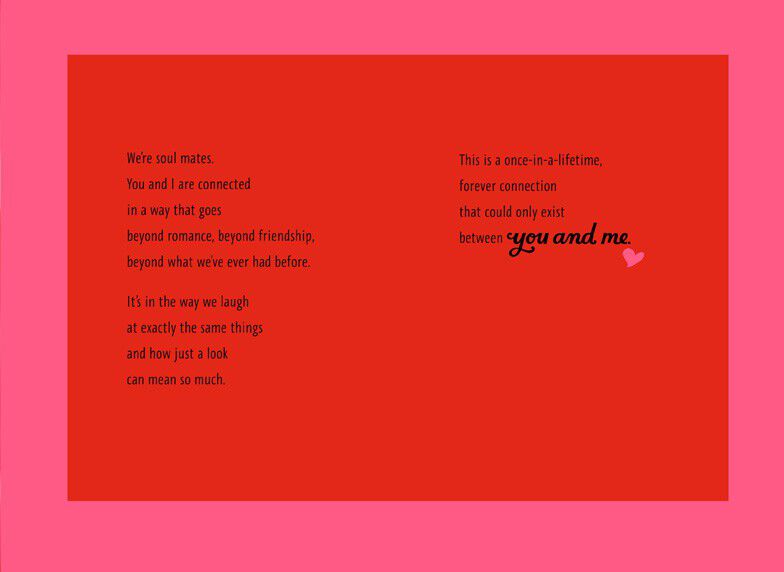 Soul Mates Valentine's Card