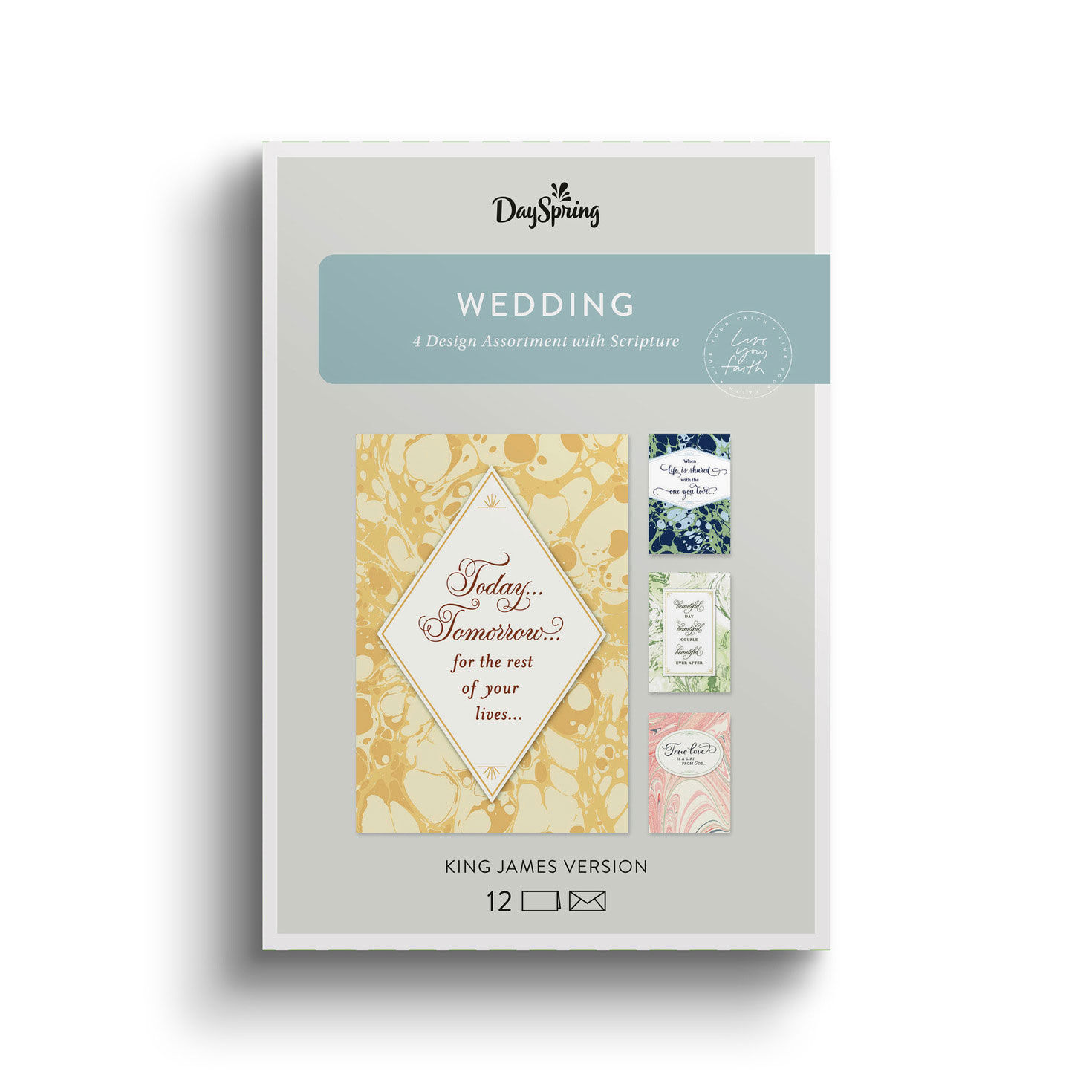 Marbled DaySpring Wedding Cards Assortment package front image number 2