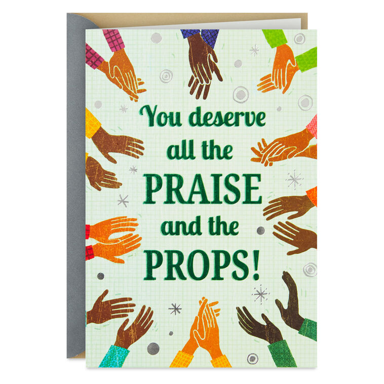 You Deserve All the Praise Congratulations Card