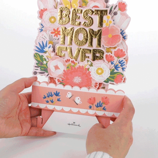 Best Mom Ever Musical 3D Pop-Up Card With Light, 
