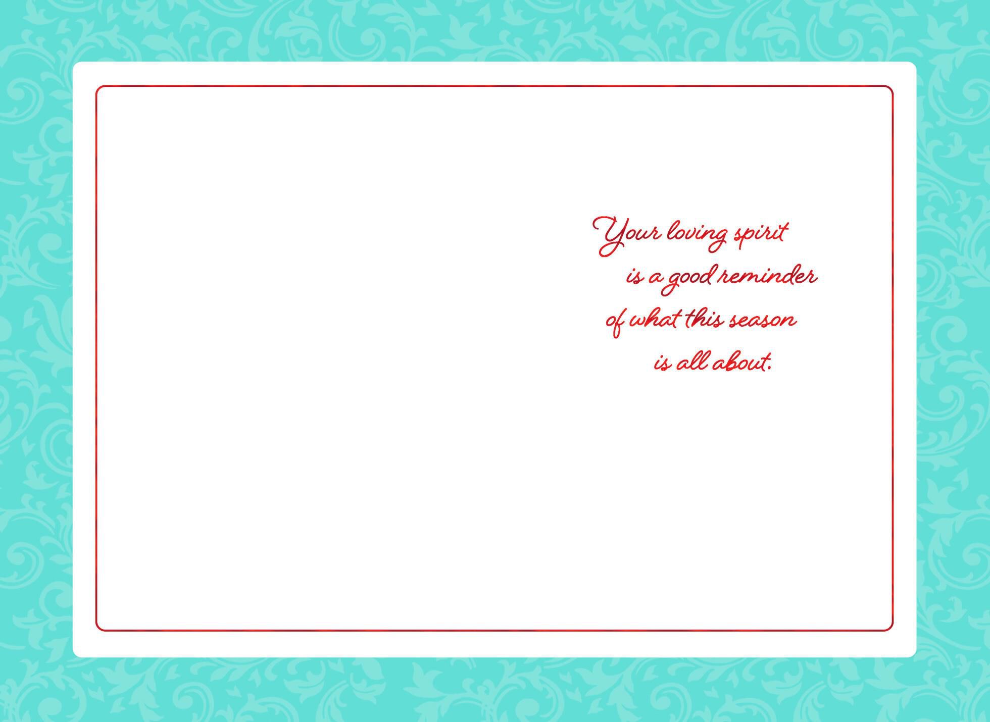 You're What's Wonderful Christmas Card for Mom