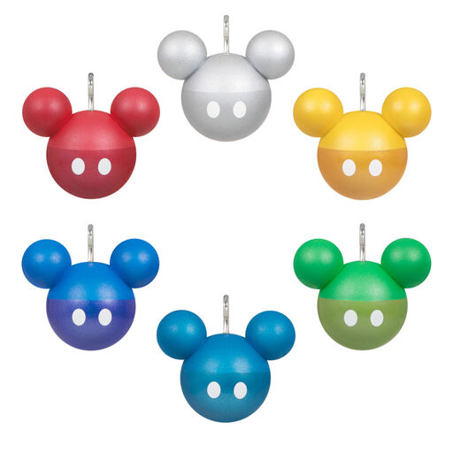 Mini Disney Mickey Mouse Ornaments, Set of 6, 
