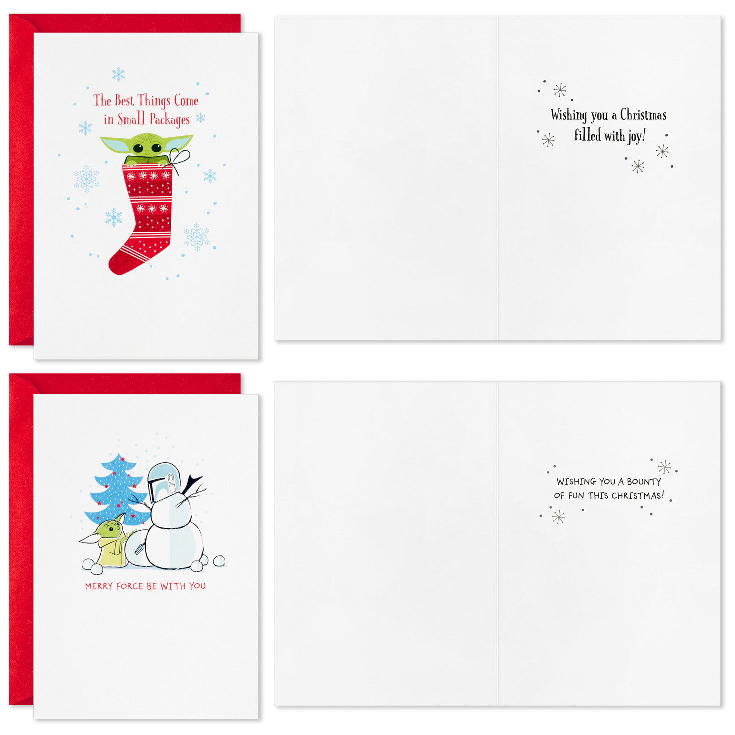 Star Wars: The Mandalorian&trade; Grogu&trade; Holiday Fun Boxed Christmas Cards Assortment, Pack of 16, , large image number 2