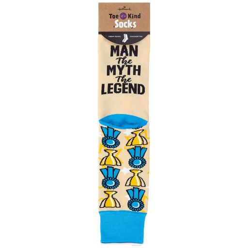 The Man, The Myth, The Legend Toe of a Kind Novelty Socks, 
