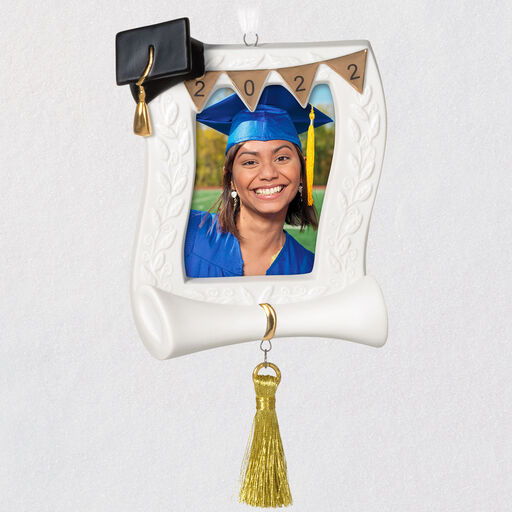 Congrats, Grad! 2022 Porcelain Photo Frame Ornament, 