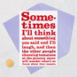 Red Teleprompter-Style Lettering Funny Friendship Card Card Front with Envelope and Gold Seal image number 5