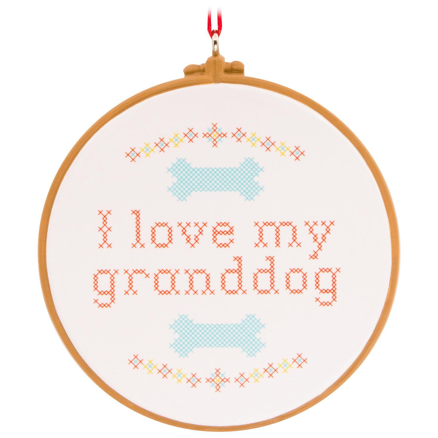 Love My Granddog Hallmark Ornament Gift Ornaments
