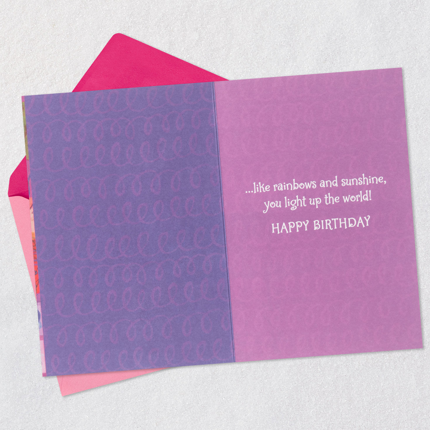You Light Up the World Birthday Card for Girl, , large image number 3