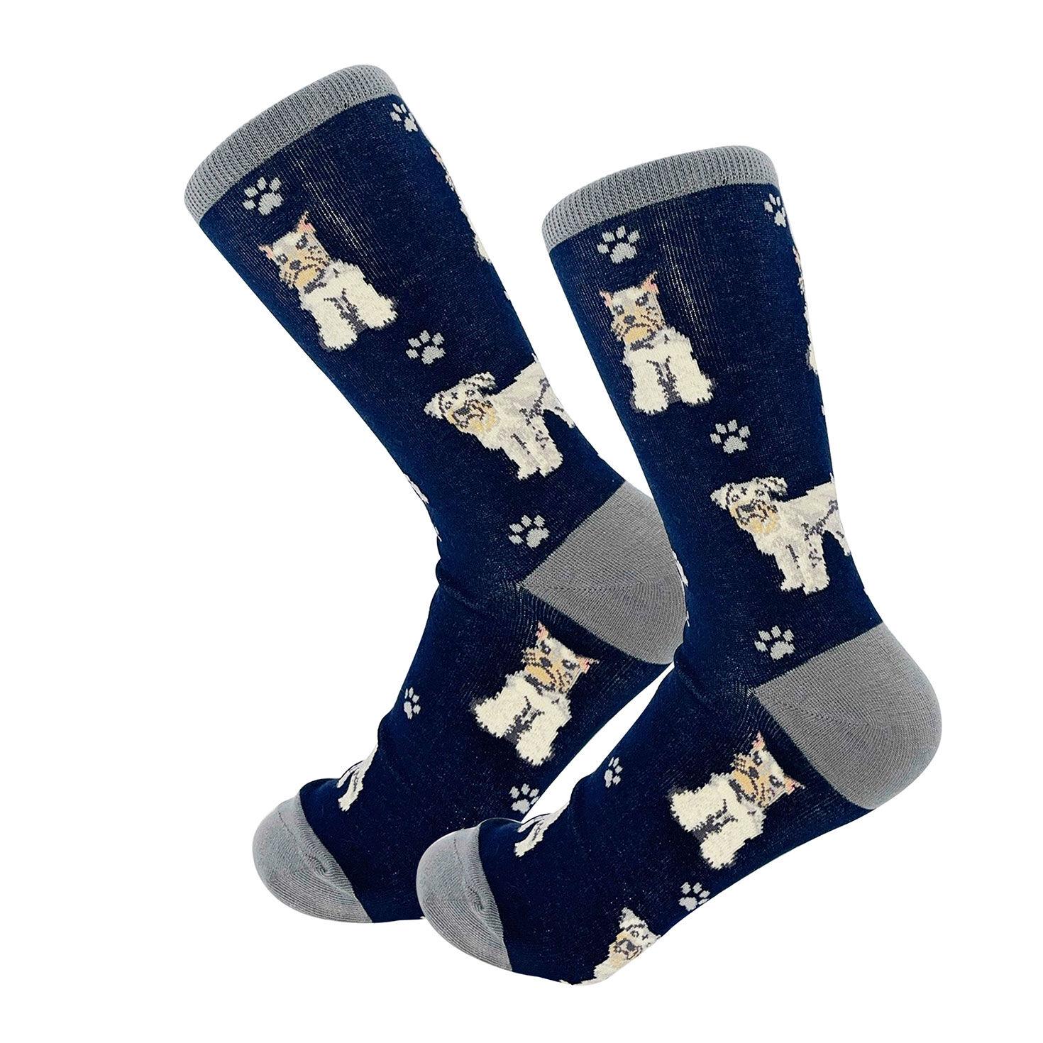 E&S Pets Schnauzer Novelty Crew Socks for only USD 11.99 | Hallmark