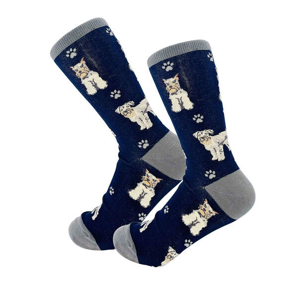 E&S Pets Schnauzer Novelty Crew Socks, , large image number 1