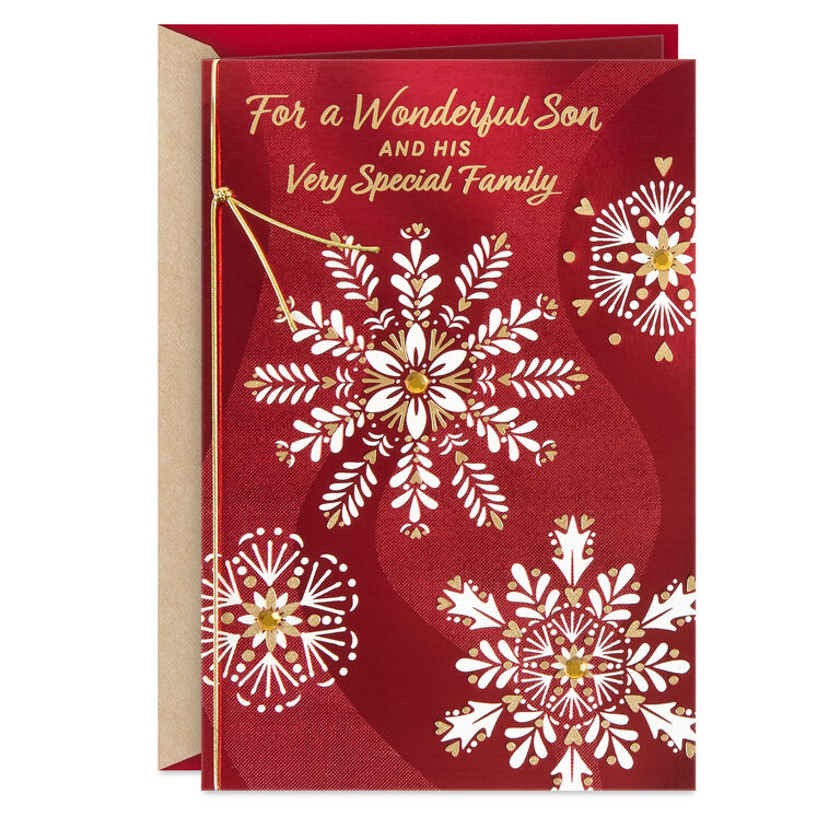 You're All Loved So Much Christmas Card for Son and Family