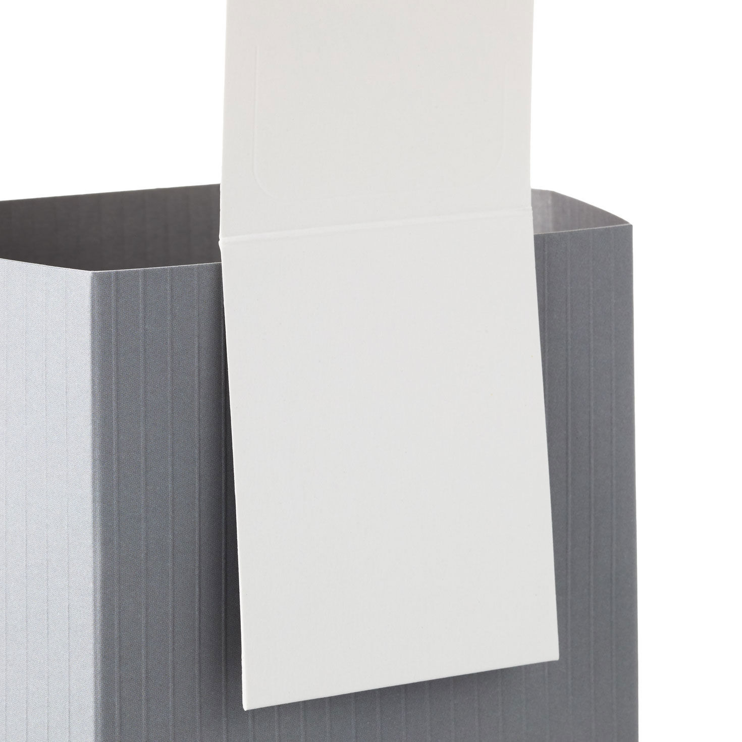 Build-a-Bouquet Thinking of You Gray Stripes Pop-Up Paper Vase With Mini Card, Thinking of You Gray Stripes, large image number 4