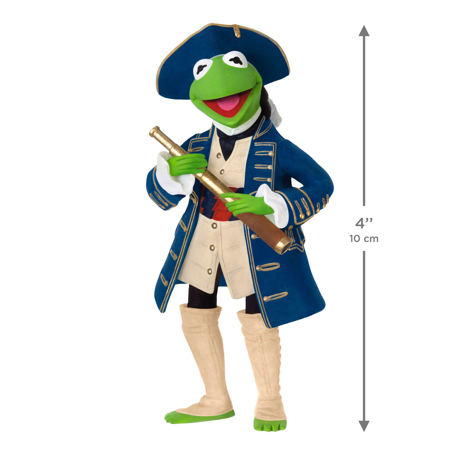 Muppet Treasure Island Kermit Keepsake Ornament measurement image number 3