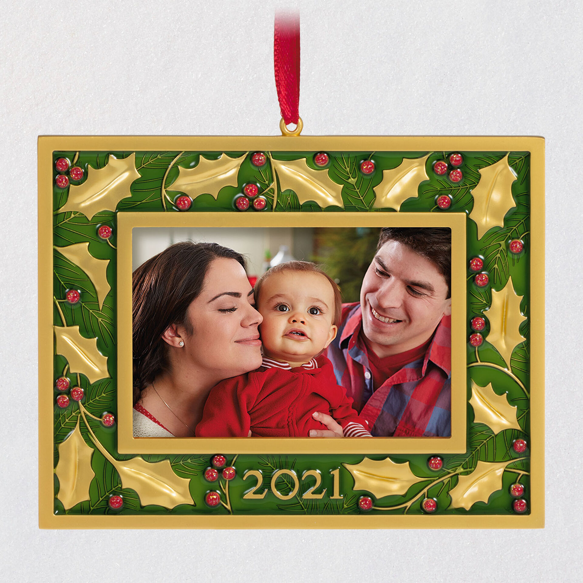 Hallmark Photo Frame Christmas Ornament - Superhero 2021 A Beautiful Year 2021 Metal Photo Frame Ornament Keepsake Ornaments Hallmark