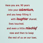 Love How You Live Your Adventure 90th Birthday Card, , large image number 2