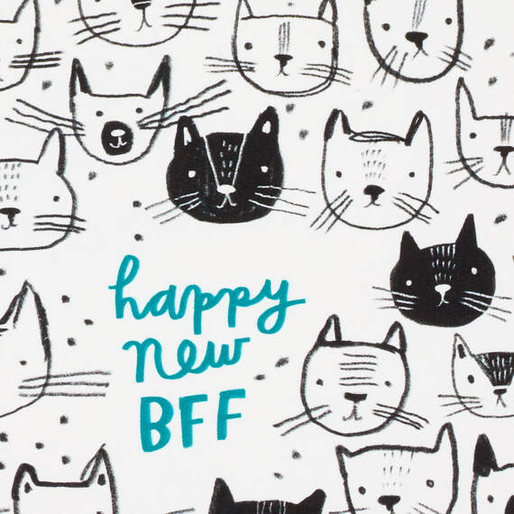 Happy New BFF New Cat Card, , large image number 4