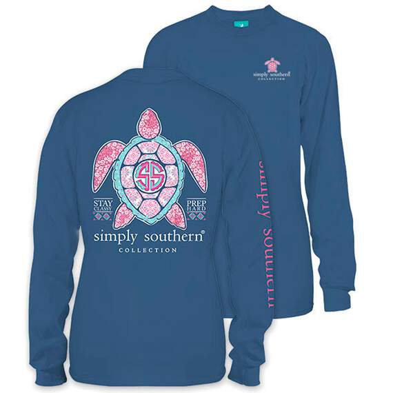 Simply Southern Women's Princess Turtle Long Sleeve T-Shirt, Large, , large image number 1
