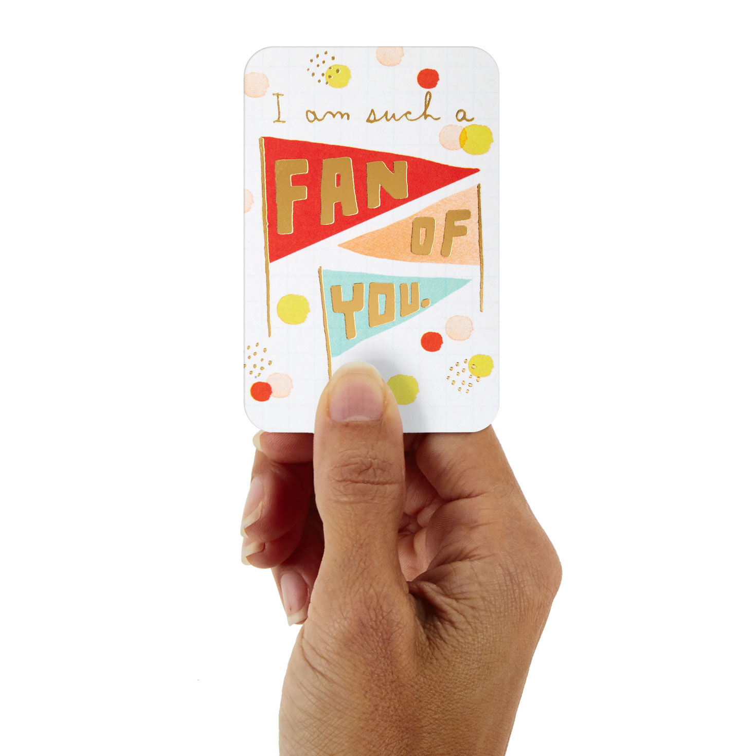 3.25" Mini Such a Fan of You Blank Card