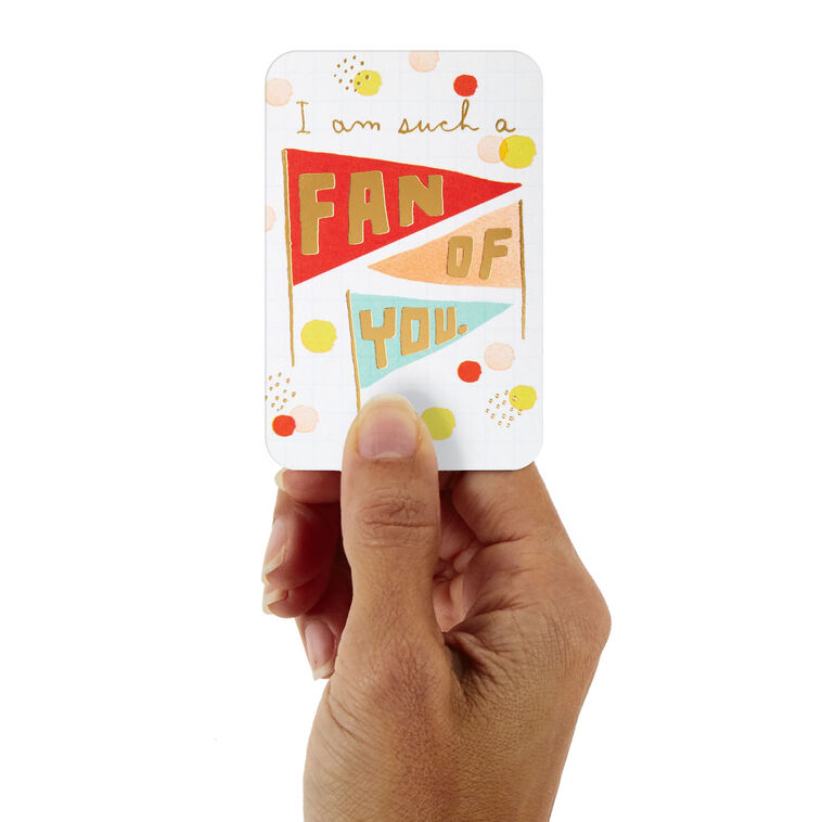 3.25" Mini Such a Fan of You Blank Card