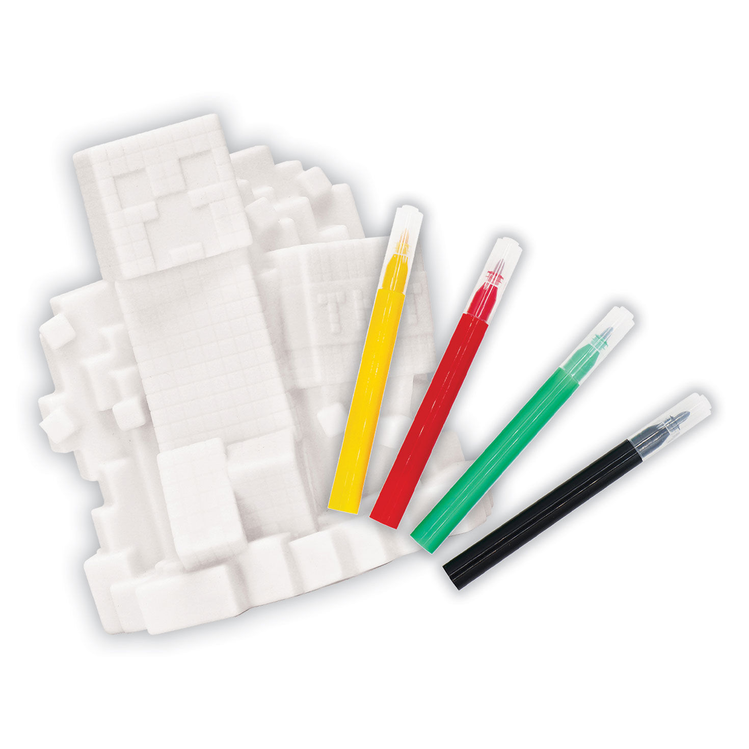 Minecraft Creeper Vinyl Figurine With Markers Set complete set image number 3