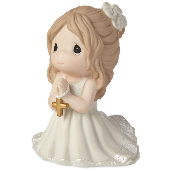 Precious Moments First Communion Kneeling Girl Mini Figurine, 4"