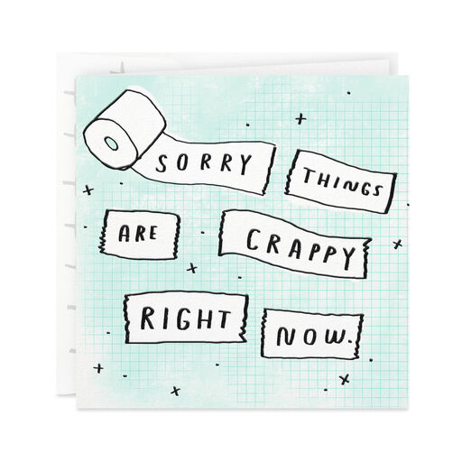 Sorry Things Are Crappy Encouragement Card, 