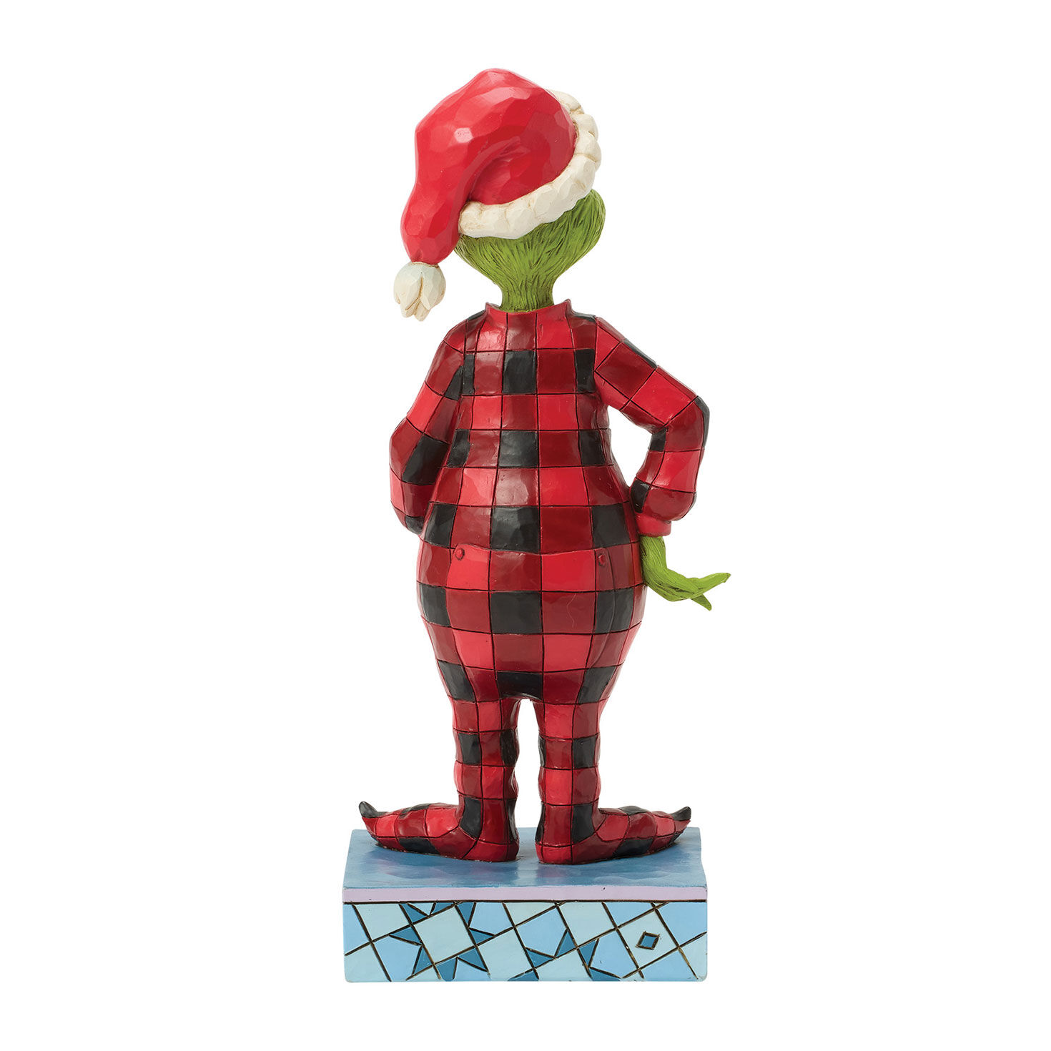 Jim Shore Grinch in Pajamas Statue back image number 2