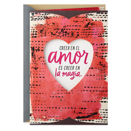 Love Is Magic Spanish-Language Love Card, 