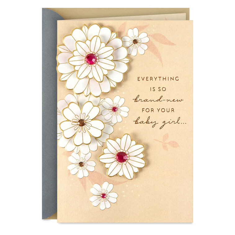 A Brand-New Love New Baby Girl Card