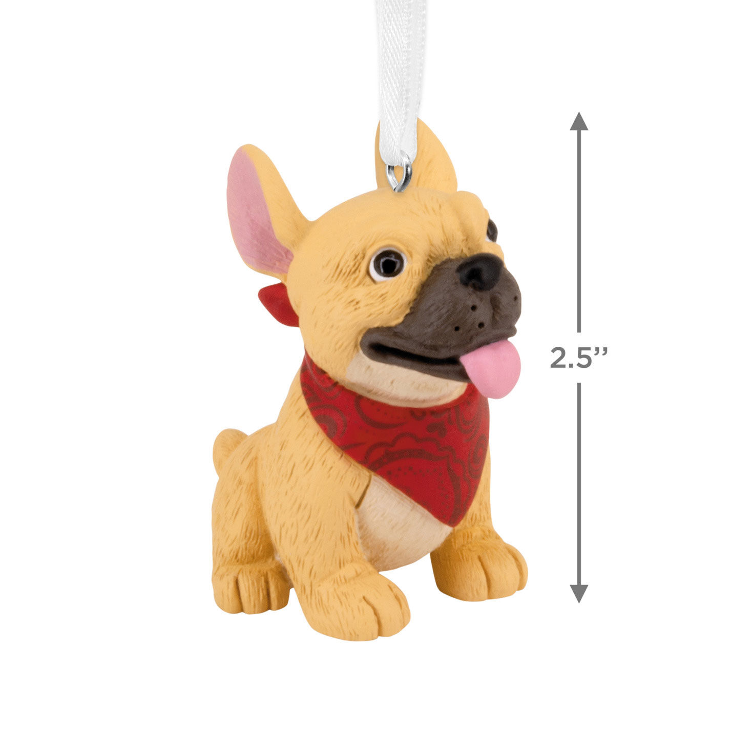 French Bulldog Christmas Ornament measurement image number 3