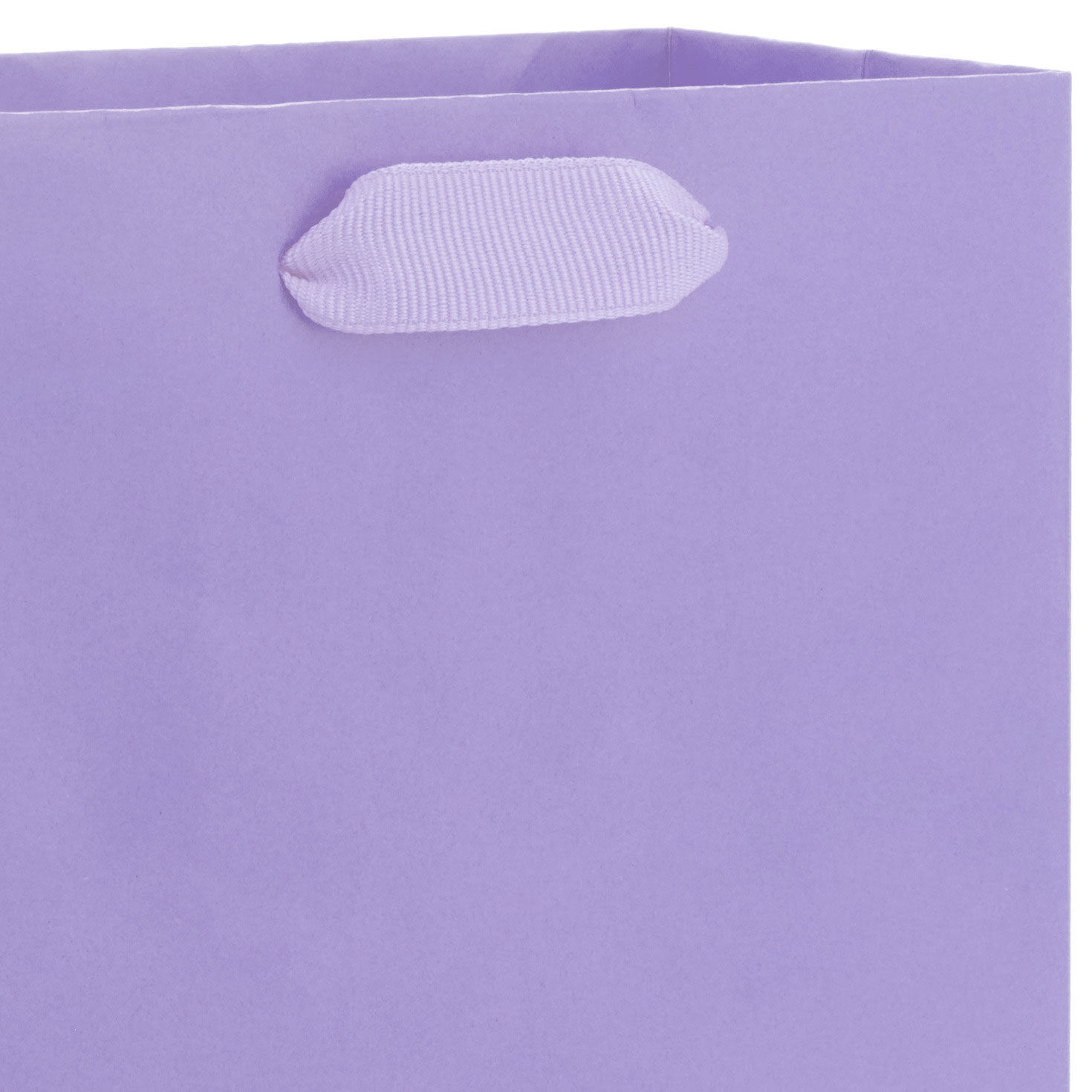 Solid Lavender Small Gift Bag Handle Detail image number 4