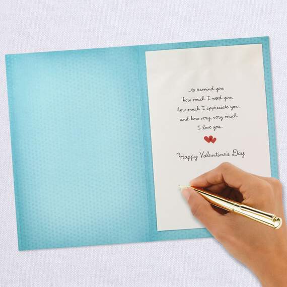 Just a Little Love Note Romantic Valentine's Day Card, , large image number 6