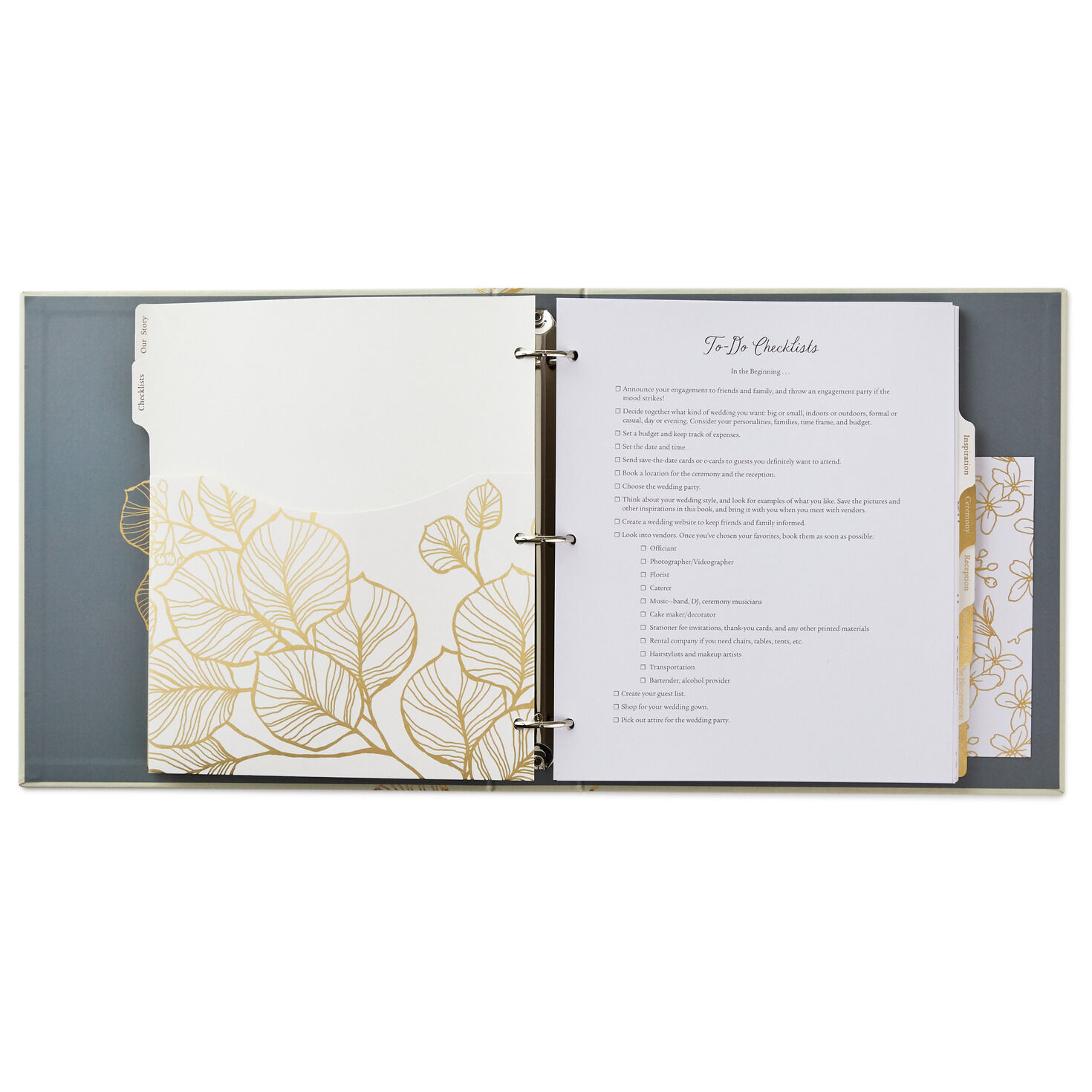 A Happy Beginning Wedding Planner 3-Ring Binder, , large image number 4